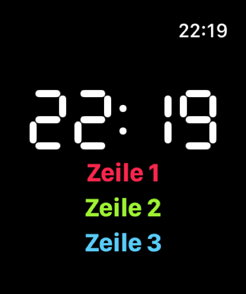 Watch Peek · Zifferblatt auf der Apple Watch